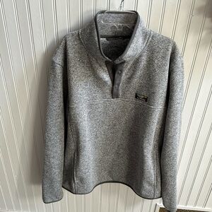 L L Bean Men warm grey pullover L regular